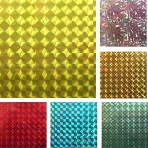 2Pcs Holographic Adhesive Film Flash Fishing Lure Laser Paper Sticker Tape Handmade Fishing Bait Fish Scale Glue Sticker